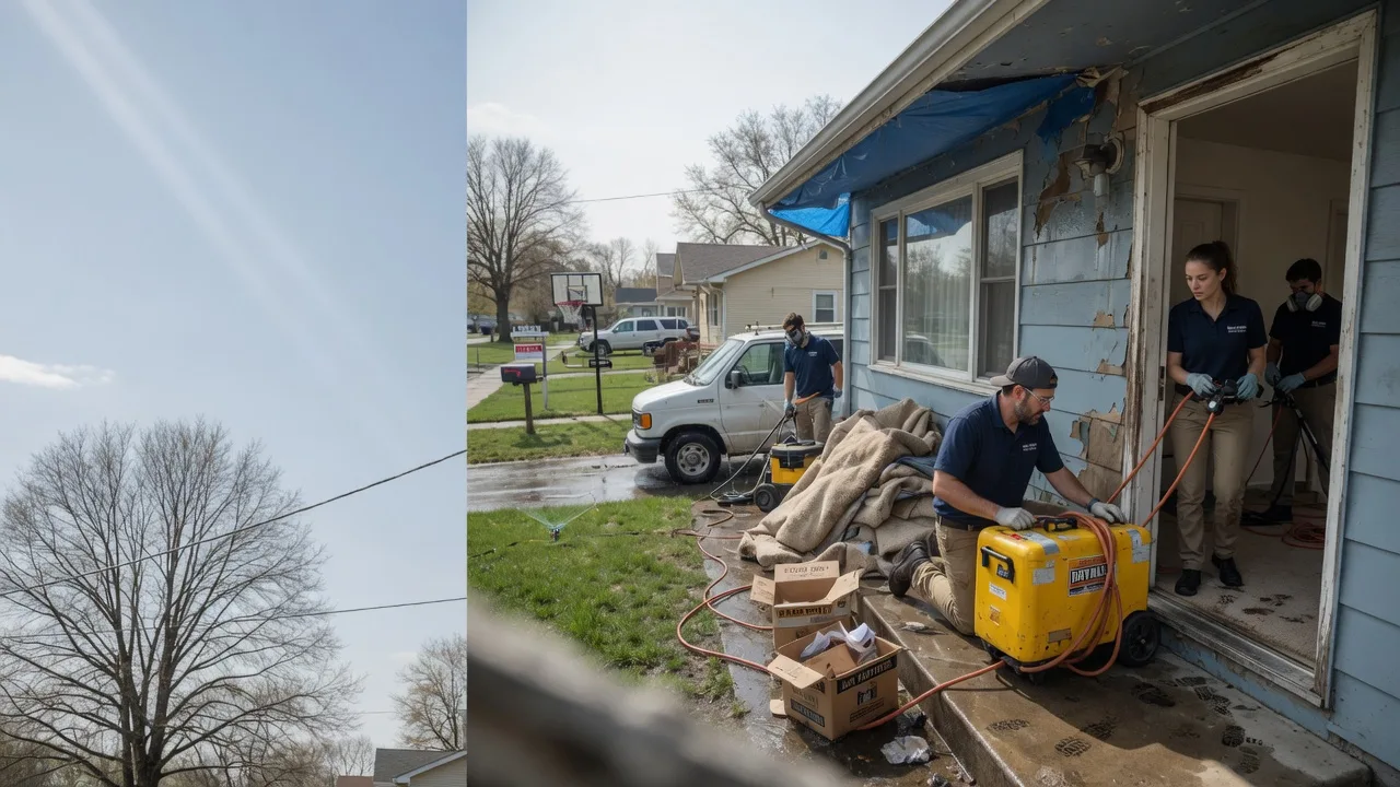 Basement Flood Cleanup in Roseville, IL near me